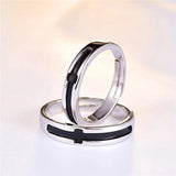 Personalized Enamel Couples Rings Set