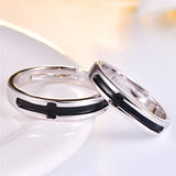Personalized Enamel Couples Rings Set