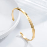 Custom Engraved Stainless Steel Cuff Bracelet for Women