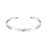 Custom Engraved Stainless Steel Cuff Bracelet for Women