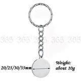 Personalized Stainless Steel Heart Shape Dog Tag Keychain