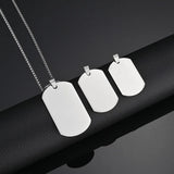 Custom Stainless Steel DogTag Pendant Necklace