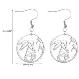 Personalized Stainless Steel Graffiti Earrings with Your Logo