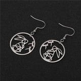Personalized Stainless Steel Graffiti Earrings with Your Logo