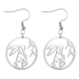 Personalized Stainless Steel Graffiti Earrings with Your Logo