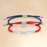 Personalized Stainless Steel Engrave Bracelet and Bangle
