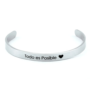 Custom Stainless Steel Name Cuff Bracelet