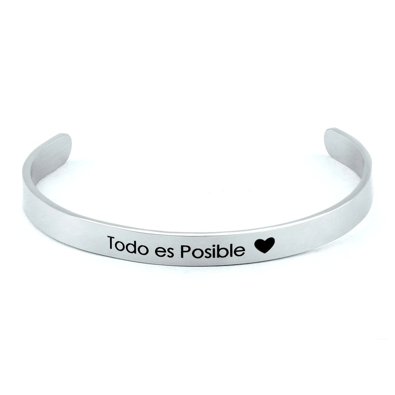 Custom Stainless Steel Name Cuff Bracelet