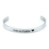 Custom Stainless Steel Name Cuff Bracelet