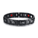 Stainless Steel Eye Of Horus Therapy Bracelet