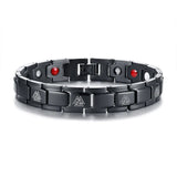 Stainless Steel Eye Of Horus Therapy Bracelet