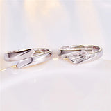 Custom Stainless Steel Anomaly Wedding Set Rings