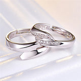 Custom Stainless Steel Anomaly Wedding Set Rings