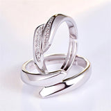 Custom Stainless Steel Anomaly Wedding Set Rings