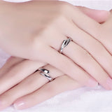 Custom Stainless Steel Anomaly Wedding Set Rings