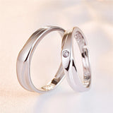 Personalized Stainless Steel Couples Wedding Rings Set