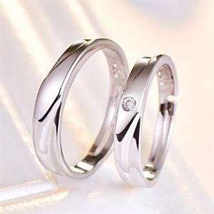Personalized Stainless Steel Couples Wedding Rings Set