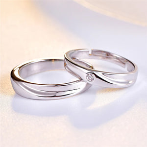 Personalized Stainless Steel Couples Wedding Rings Set