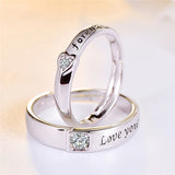 Personalized Stainless Steel Forever Love You Couples Rings 2pcs