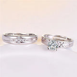 Customizable Tower & Cross Wedding Rings Set