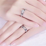 Customizable Tower & Cross Wedding Rings Set