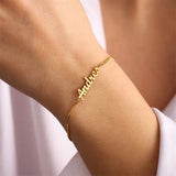 Personalized Stainless Steel Name Bracelet for Women 3mm Cuban Chain