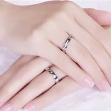 Personalized Stainless Steel Wedding Rings 2pcs/pair