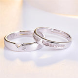 Personalized Stainless Steel Wedding Rings 2pcs/pair