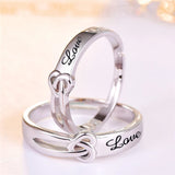 Stainless Steel Heart Wedding Ring Set for Couple