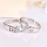 Personalized Stainless Steel ID Couples Rings 2pcs/pair