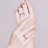 Personalized Stainless Steel ID Couples Rings 2pcs/pair