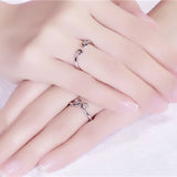 Personalized Stainless Steel Inhibiting Magic Phrase Wedding Ring Set