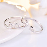 Personalized Stainless Steel Inhibiting Magic Phrase Wedding Ring Set