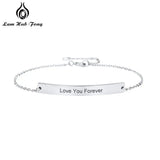 Personalized Initial Charm Bracelets - Stainless Steel Name Bangle