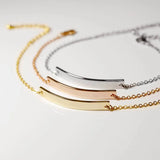 Personalized Initial Charm Bracelets - Stainless Steel Name Bangle