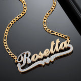 Personalized Stainless Steel 18K Nameplate Necklace
