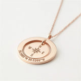 Custom Stainless Steel Necklace for Women - Engraved Name Pendant