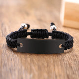 Personalized Stainless Steel Men's Bangle ID Bracelet