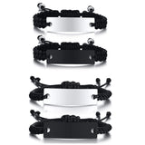Personalized Stainless Steel Men's Bangle ID Bracelet