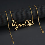 Personalized Stainless Steel Name Date Shape Necklace For Baby Girl