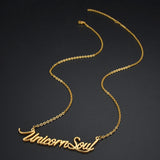 Personalized Stainless Steel Name Date Shape Necklace For Baby Girl