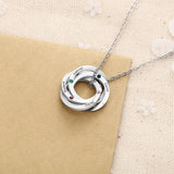 Personalized Name Necklace with Birthstones