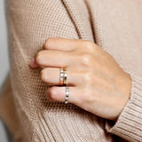 Customized Stainless Steel Name Rings for Women