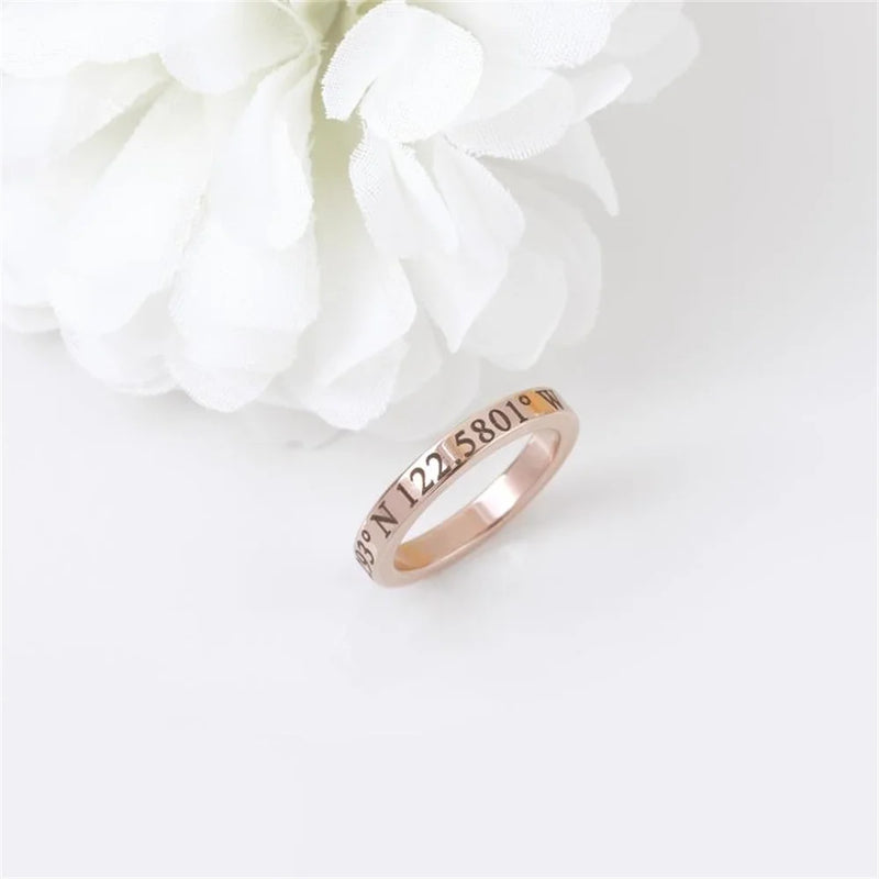 Customized Stainless Steel Name Rings for Women
