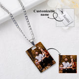 Personalized Stainless Steel Photo Necklace
