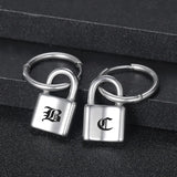 Personalized Stainless Steel Lock Earrings