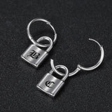 Personalized Stainless Steel Lock Earrings