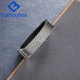 Custom Engraved Silicone Bracelet Stainless Steel Wristband