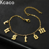 Custom Stainless Steel Letter Bracelet for Women