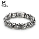 Personalized Stainless Steel Skull Ghost Head Bracelet for Men